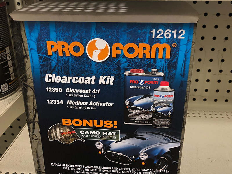 Clearcoat kit